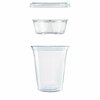 Dart Clear PET Cups with Single Compartment Insert, 12 oz, Clear, PK500 PF35C1CP